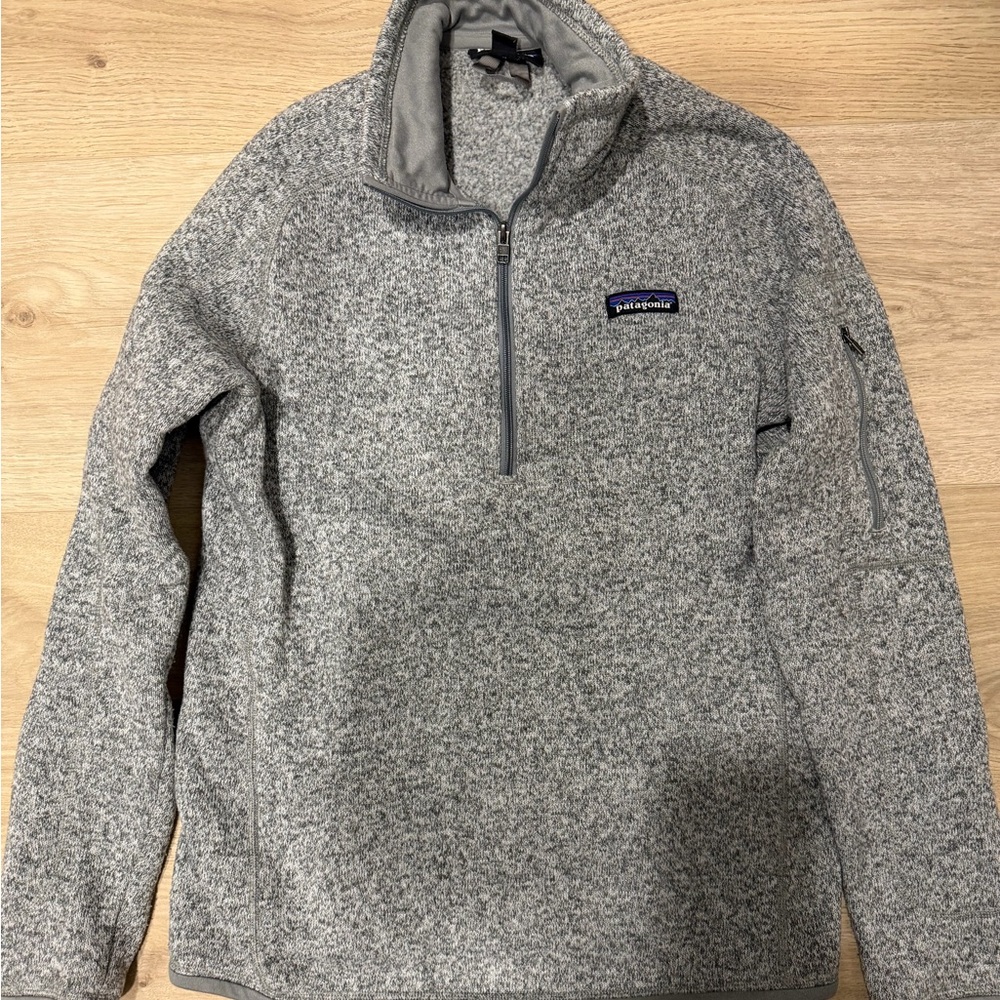 Patagonia Heather Gray Fleece Pullover medium